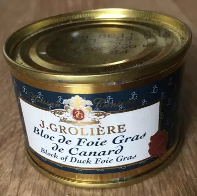 Bloc de Foie Gras de Canard J. Grolière , code 3760170230672