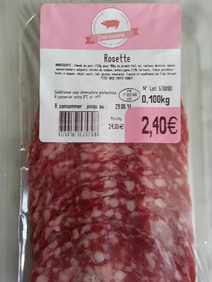 Charcuterie Rosette Sans marque 100 g, code 3760187535708