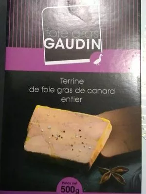 Terrine de foie gras de canard entier Gaudib , code 3760189310044