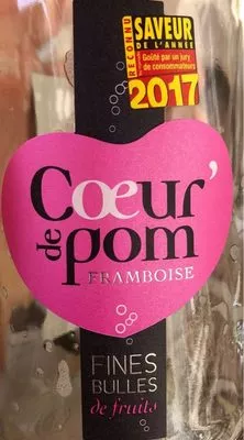 Fines bulles de fruits pomme et framboise Coeur de Pom' 27,5 cl, code 3760195901502