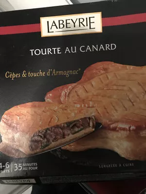 Tourte Gourmande au Canard et aux Cepes 4 6 parts Avec une touche d'Armagnac Labeyrie 500 g, code 3760197630745