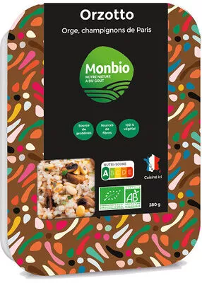 Orzotto aux champignons Monbio 280g, code 3760201330043