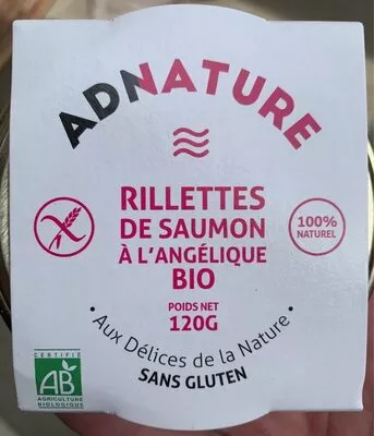 Rillettes de saumon a l'angélique  , code 3760209288506