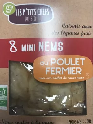 Mini nems poulet Les P'tits Chefs , code 3760209680133