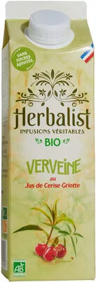 Verveine au Jus de Cerise Griotte Herbalist Infusions Véritables, Herbalist 1 L, code 3760214931053