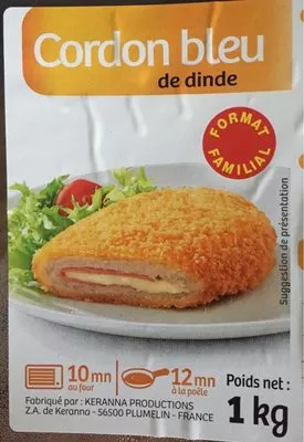 Cordon Bleu de Dinde Kéranna Production 1 kg, code 3760224300115