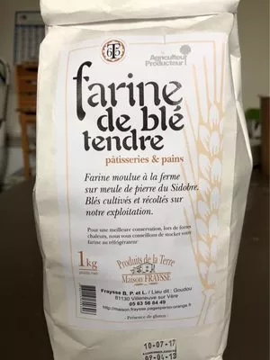 Farine de blé tendre Produit De La Terre Maison Fraysse , code 3760225600306