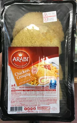 Chicken Crousty façon Cordon Bleu Arabi 400 g, code 3760238430945