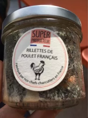 Rillettes de poulet francais Super Producteur , code 3760243070235