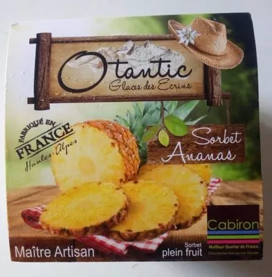 Sorbet ananas Otantic , code 3760244100511