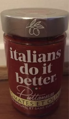 Sauce tomates et olives Italians do it better 190 g, code 3760253400619