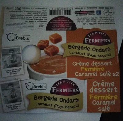 Crème dessert fermière caramel salé Invitation à la Ferme , code 3760284321181