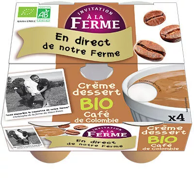 Crème dessert au Café Invitation à la ferme 4x100g, code 3770000451993