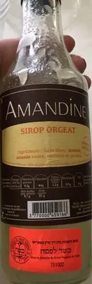 Sirop orgeat Amandine , code 3770000459166