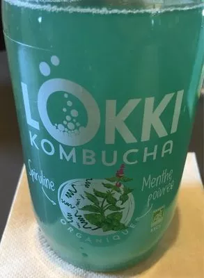 Kombucha Spiruline / Menthe Kombucha,  LÖKKI Kombucha 33 cl, code 3770006064111