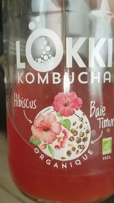 Kombucha Hibiscus / Baie de Timur LÖKKI Kombucha 75 cl, code 3770006064197