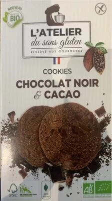 Cookies chocolat noir et cacao  , code 3770006165153