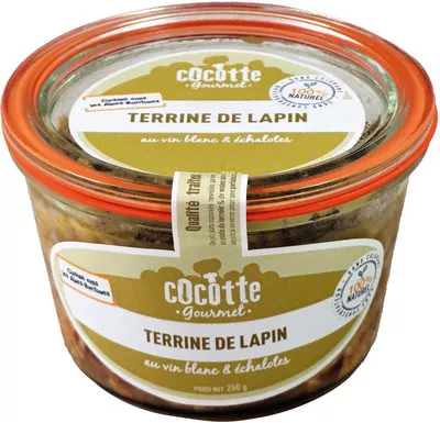 Terrine de lapin Cocotte gourmet 250g, code 3770009085625