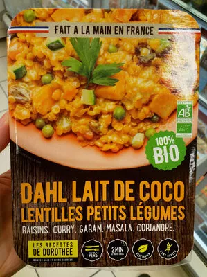 Dahl lait de coco Les Recettes de Dorothée , code 3770013496059