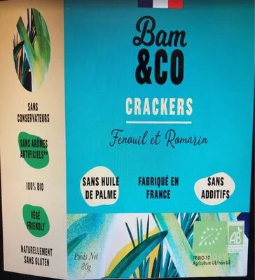 Crackers Fenouil et Romarin  80 g, code 3770013545870