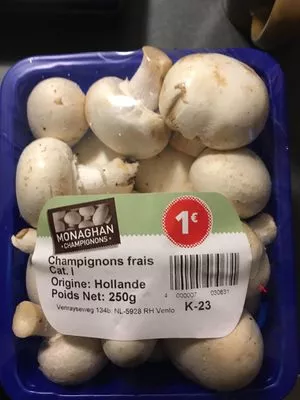 Champignons de Paris Origine Hollande  250g, code 4000007030631