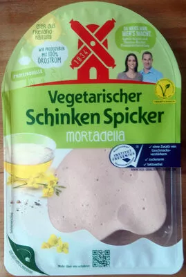 Vegetarischer Schinken Spicker Mortadella Rügenwälder Mühle 80g, code 4000405004548