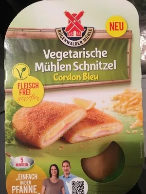 Vegetarische Mühlen Schnitzel Cordon Bleu Rügenwalder Mühle 200 g, code 4000405005026