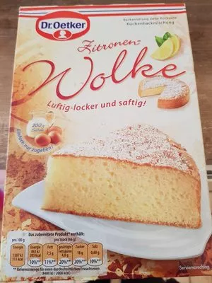 Backmischung Zitronen Wolke Dr. Oetker 430 g, code 4000521004828