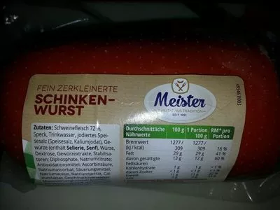 schinken-wurst  meister 800g , code 4003561004841