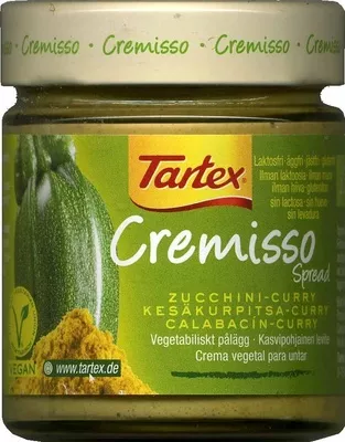 Paté vegetal ecológico "Tartex" Cremisso - Calabacín - curry Tartex 180 g, code 4005514080728