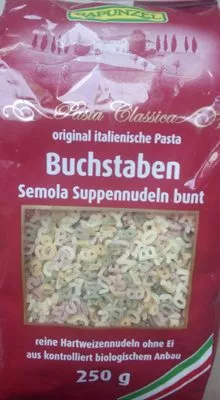 Pasta Classica - Buchstaben Rapunzel 250 g, code 4006040152910