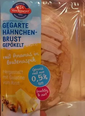 Gegarte Hähnchenbrust gepökelt mit Ananas in Bratenaspik Stockmeyer , code 4006639122003