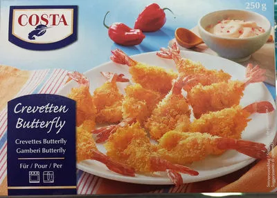 Crevettes Butterfly Costa, Migros 250 g, code 4008467055065