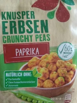 Knusper Erbsen Crunchy Peas Kühne 100 g, code 4012200327104