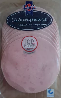 Lieblingswurst Mortadella Wolf 125g, code 4013832332276