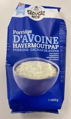 Porridge d'avoine havermoutpap Bauck Hof , code 4015637827308