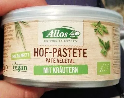 Hif-pastete paté vegetal Allos , code 4016249140670