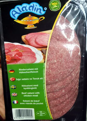 Salami de boeuf avec viande de poulet Aladdin 100 g, code 4018342154004