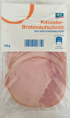 Kasseler Bratenaufschnitt aus dem Schweinelachs aro 150 g, code 4018905446850