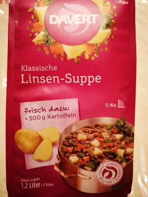 Klassische Linsen-Suppe Davert 1,2 l, code 4019339642009