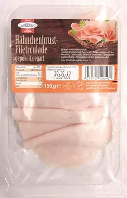 allfein feine Landküche Hähnchenbrust Filetroulade gepökelt, gegart allfein feine Landküche, Wiesenhof 150 g, code 40194674228407