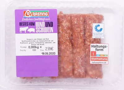 Cevapcici vom Schwein und Rind Rasting 0,300 kg, code 4019474621143