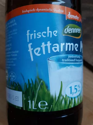 frische fettarme Milch dennree 1 L, code 4021851100028