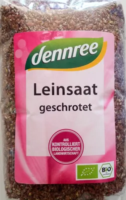 Leinsaat geschrotet dennree 400g, code 4021851520239