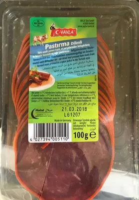 Pastirma Dilimli, Rinderformfleisch Yayla 100 g, code 4027394005110