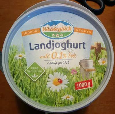 Landjoghurt mild 0,1% Fett Weideglück 1000 g, code 4028900007321