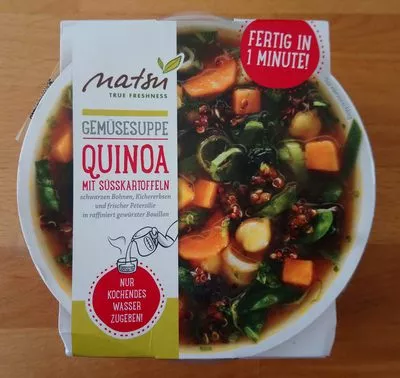 Gemüsesuppe Quinoa mit Süßkartoffeln natsu 220g, code 4045851030093