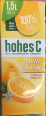 Milde Orange hohes C 1,5 l, code 4048517631450