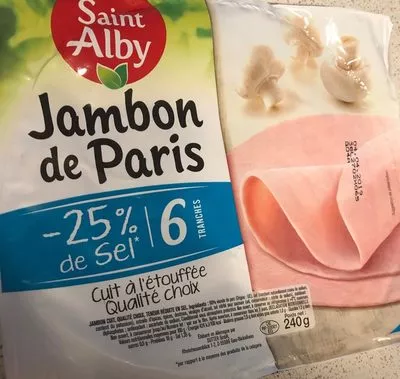 Jambon de Paris -25% de sel Saint Alby 240 g, code 4056489030089