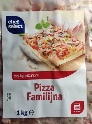 Pizza Familijna z szynką i pieczarkami Chef select, Iglotex 1 kg, code 4056489119081